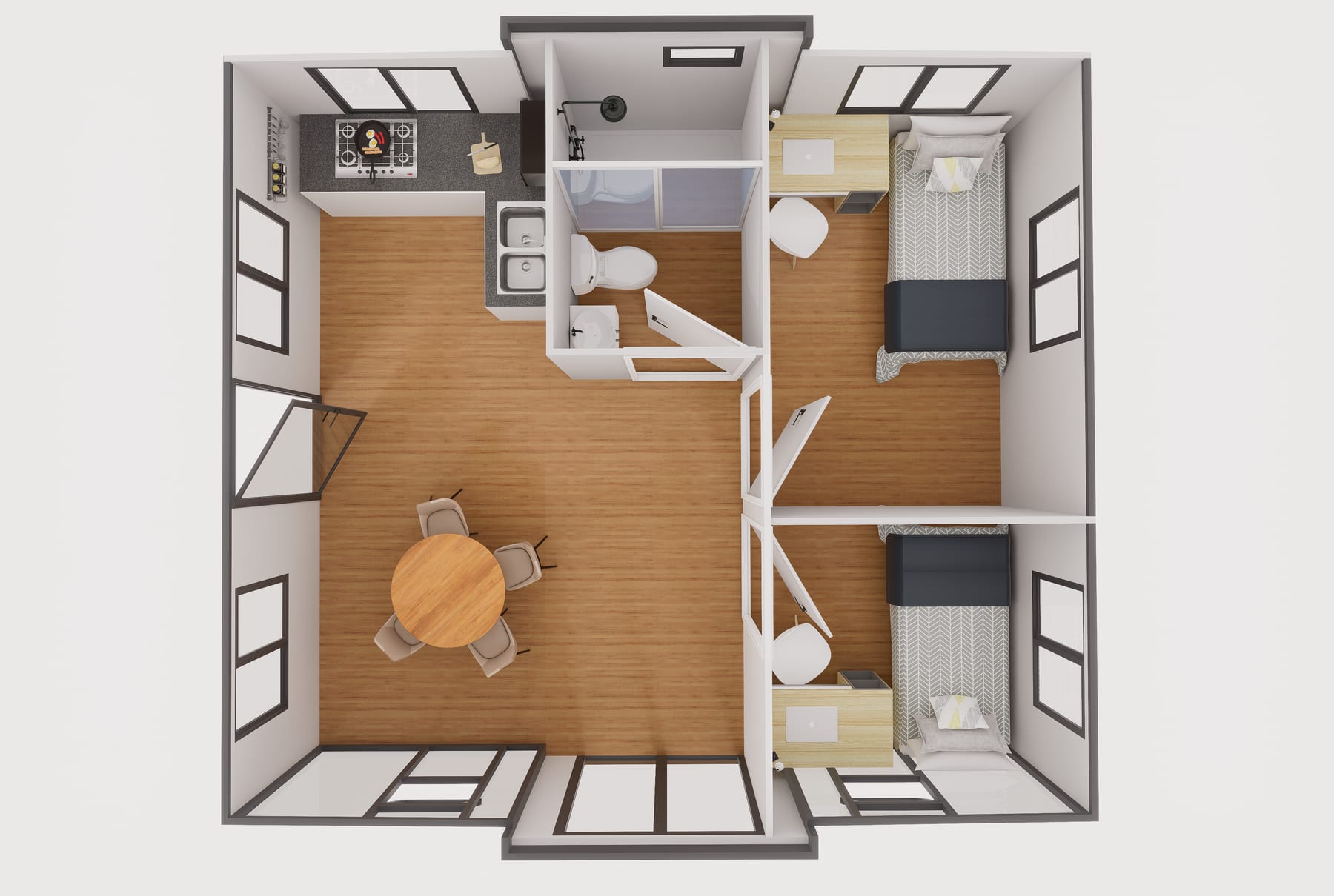 20FT Standard floor plan