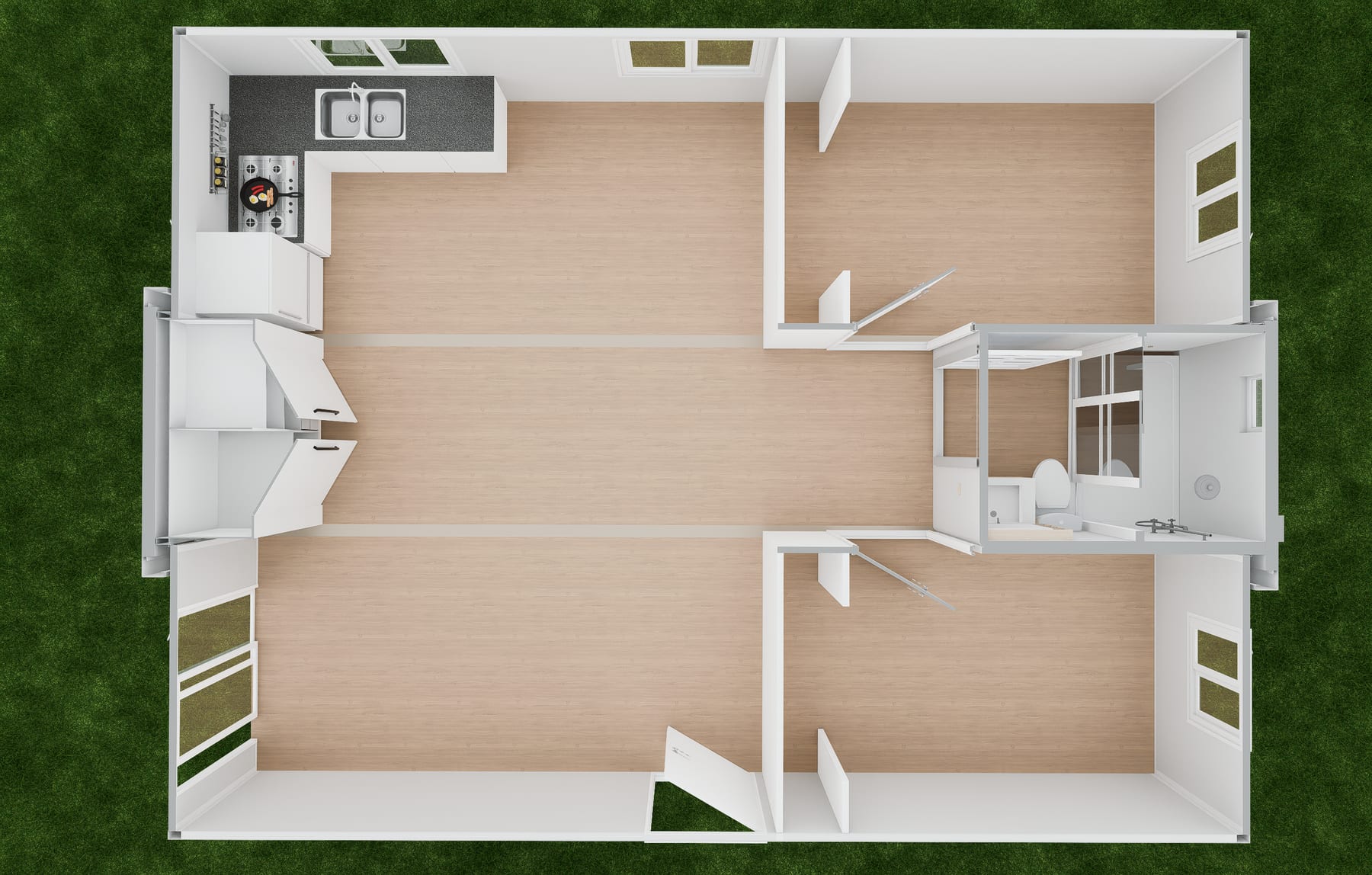 30FT Extended floor plan