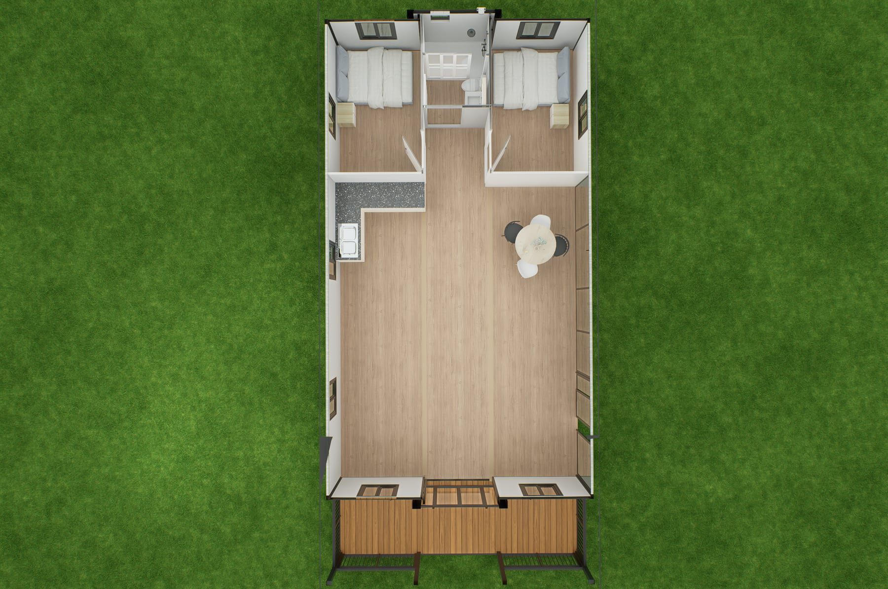 40FT Family floor plan