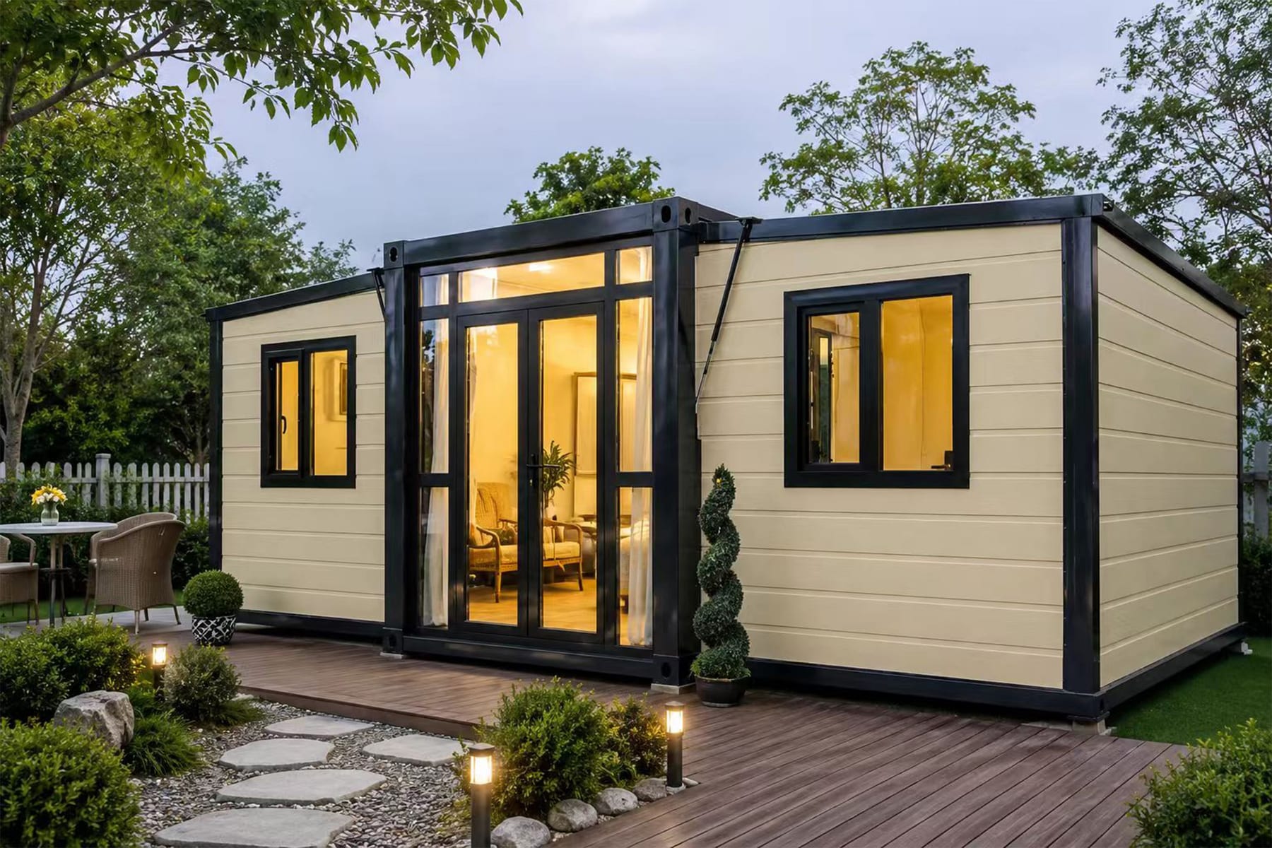 Completed CGCH expandable house ready for residential use
